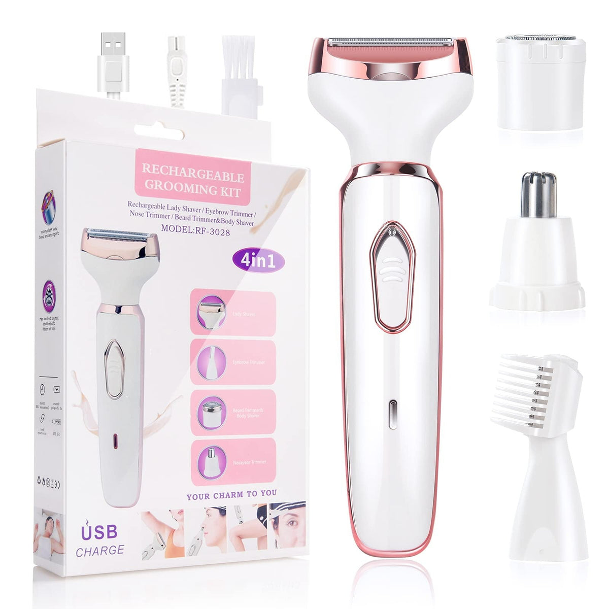 4-in-1 Rechargeable Shaver Kit
