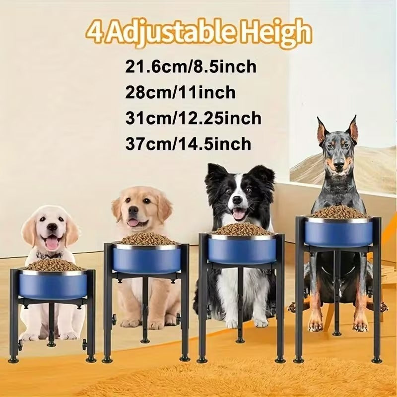 Adjustable Elevated Dog Bowl Stand