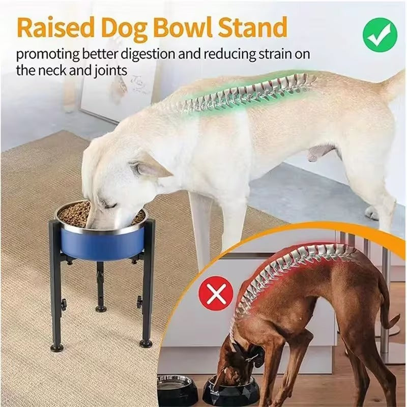 Adjustable Elevated Dog Bowl Stand