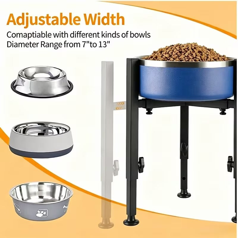 Adjustable Elevated Dog Bowl Stand