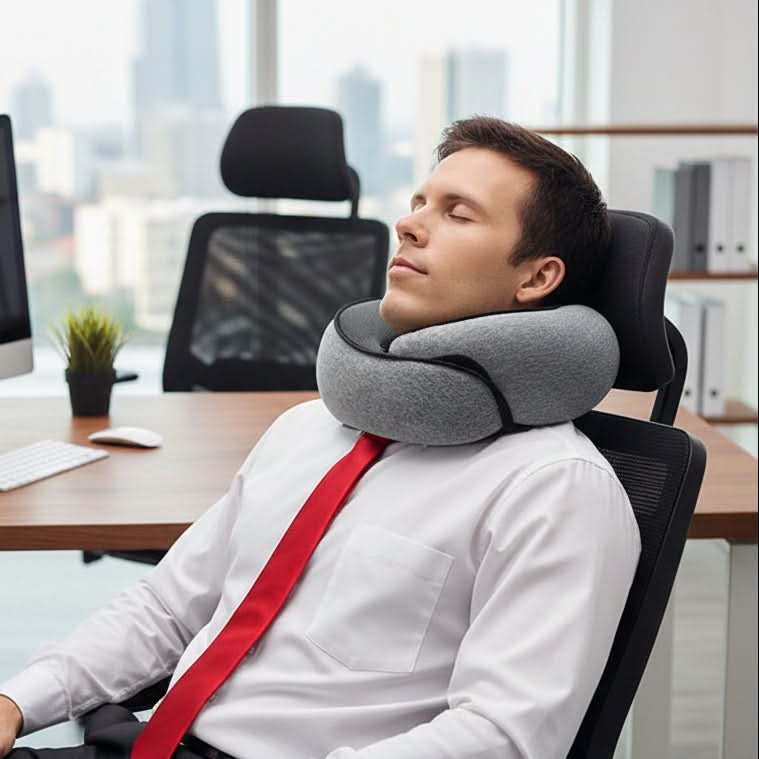 Adjustable Memory Foam Neck Pillow