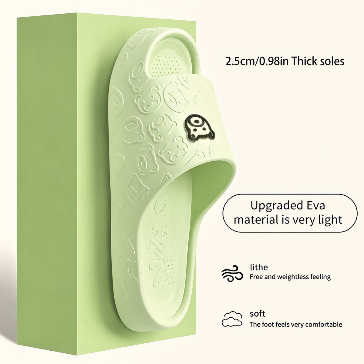 Adorable Bear Comfort Slides