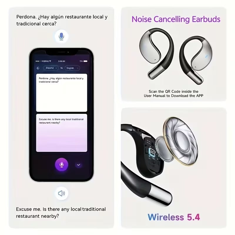 Advanced AI Translation Headset
