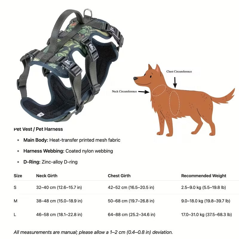 Advanced Breathable Dog Walking Harness