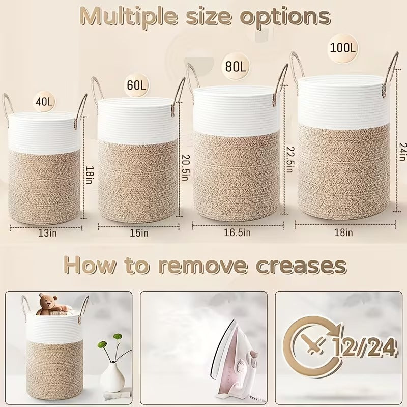 Cotton Rope Laundry Hamper