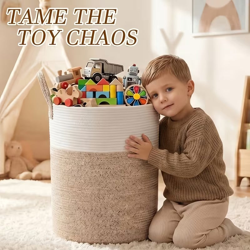 Cotton Rope Laundry Hamper