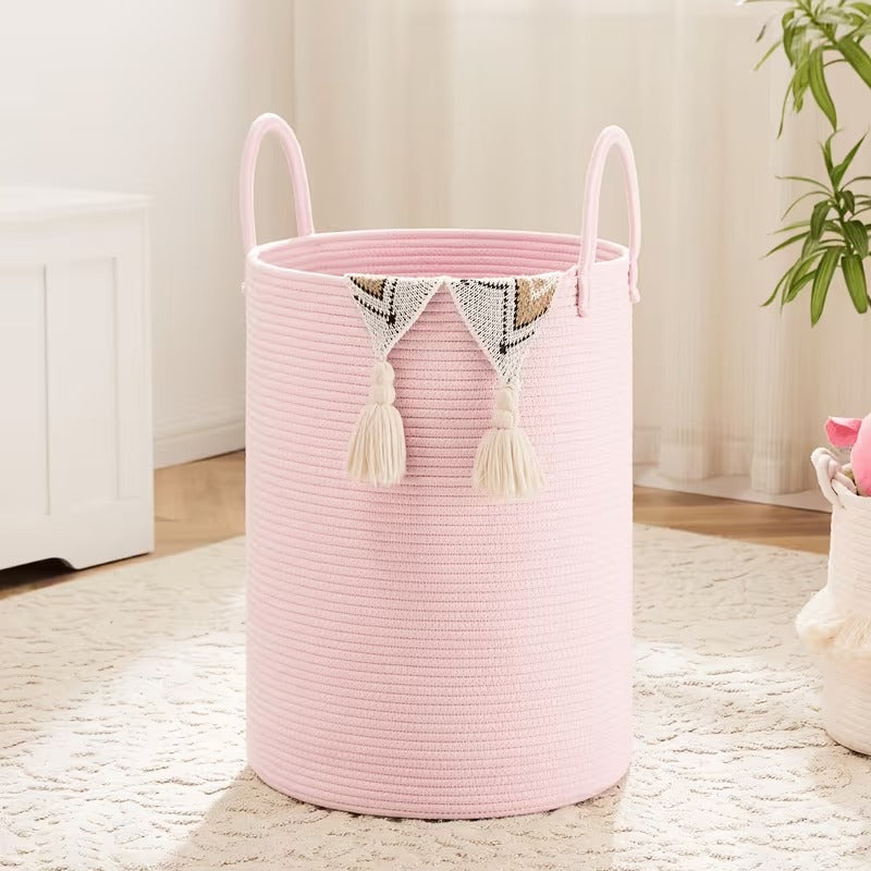 Cotton Rope Laundry Hamper