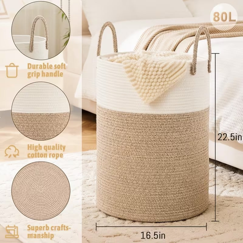Cotton Rope Laundry Hamper
