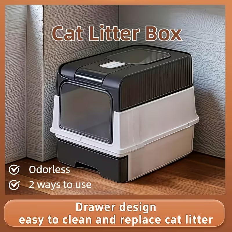 Covered Cat Litter Box