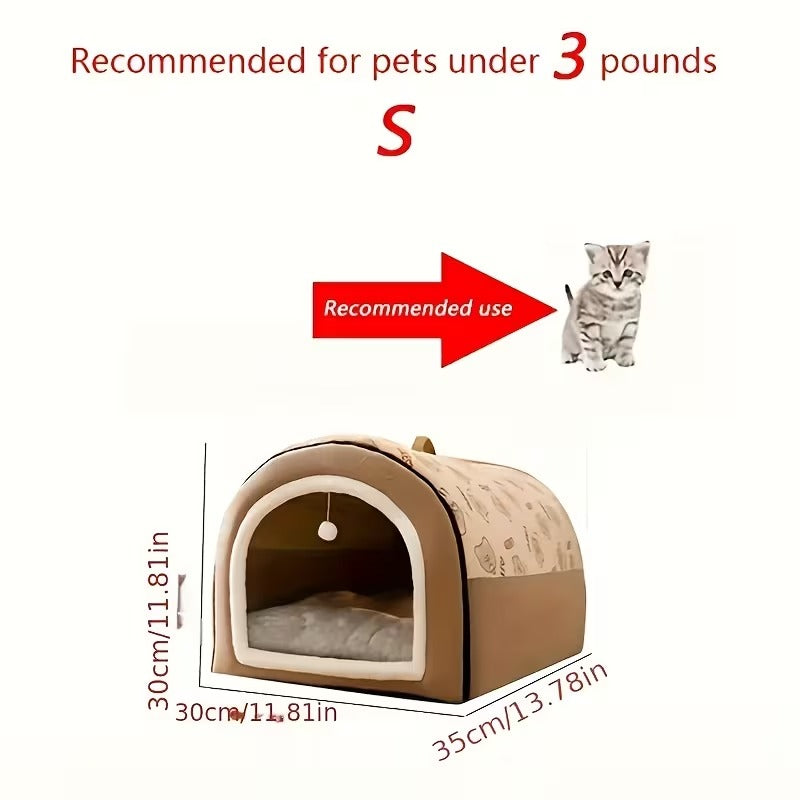 Cozy Pet Cave Bed