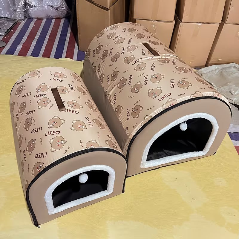 Cozy Pet Cave Bed