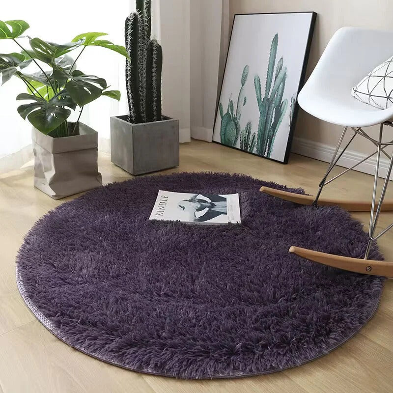Cozy Round Plush Rug