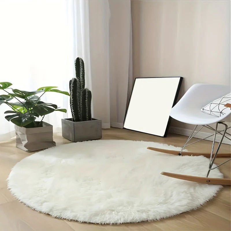 Cozy Round Plush Rug