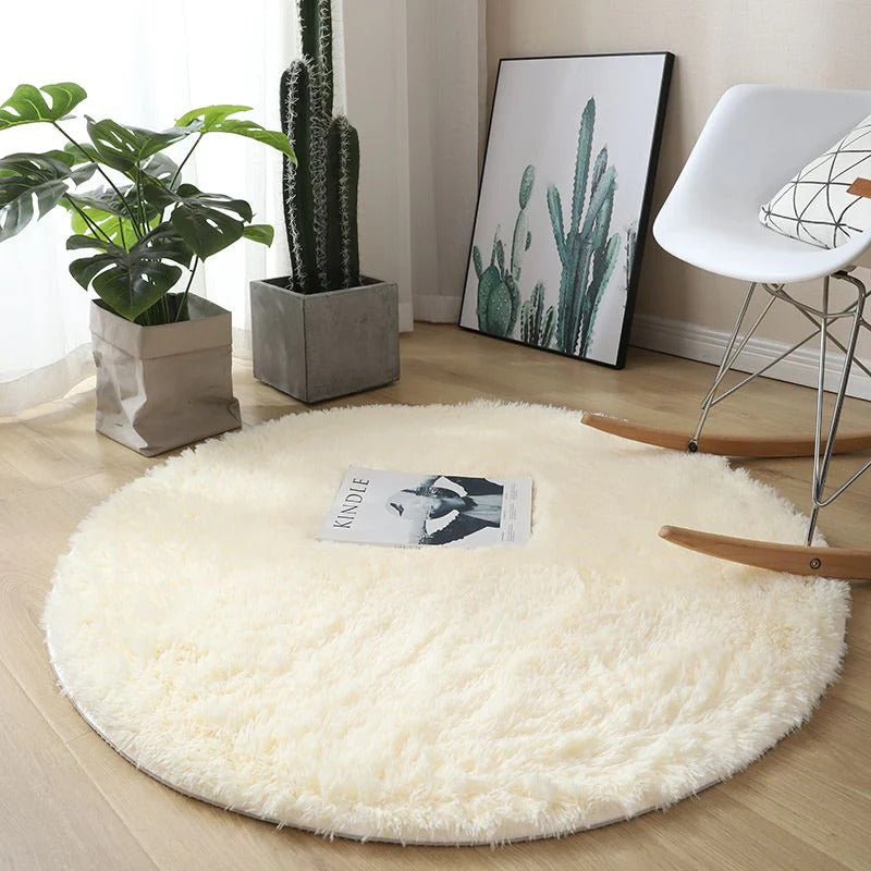 Cozy Round Plush Rug