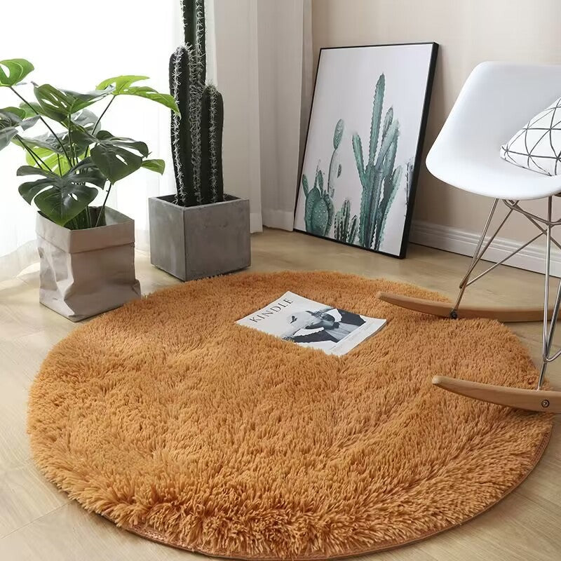 Cozy Round Plush Rug