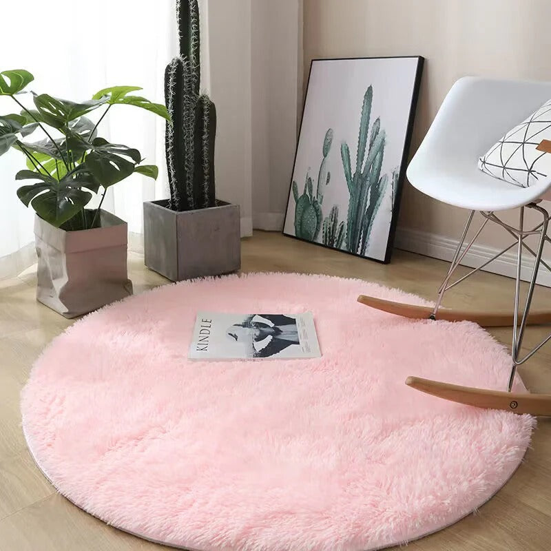 Cozy Round Plush Rug