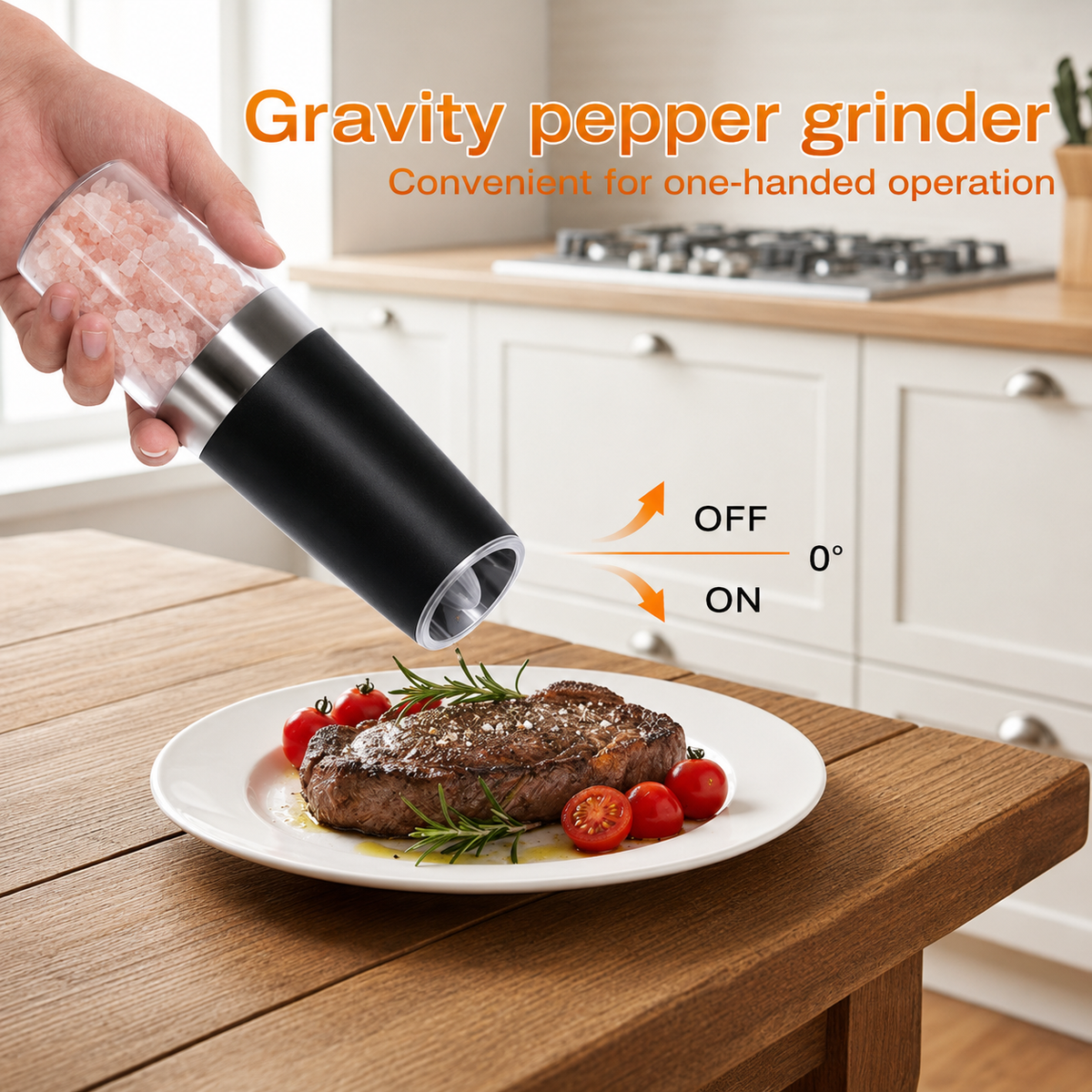 Electric Salt And Pepper Grinder Set