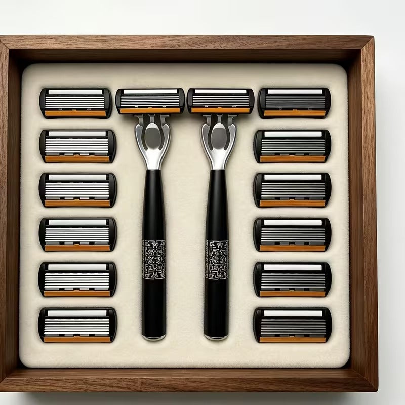Elite 6-Blade Men’s Razor Kit