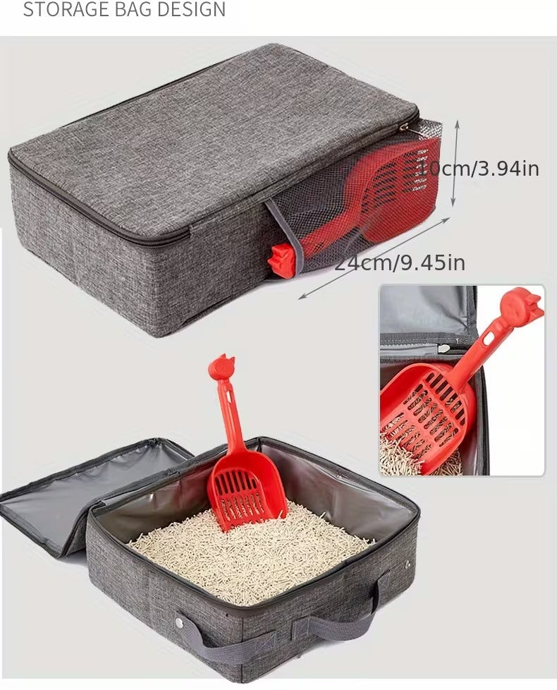 Foldable Travel Litter Box