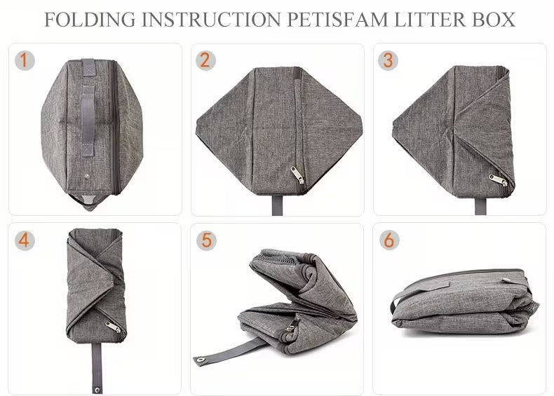 Foldable Travel Litter Box