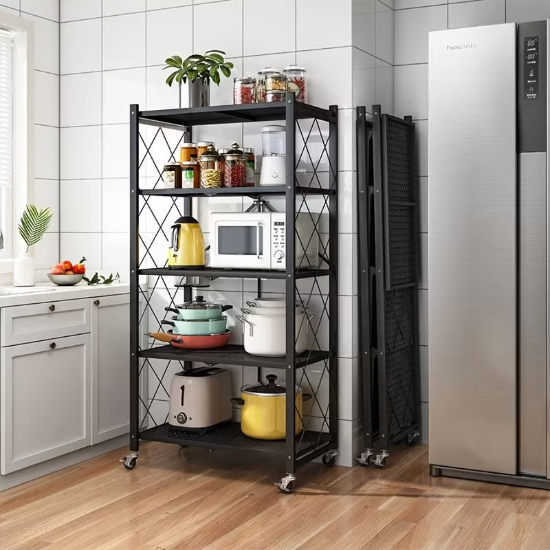 Folding Rolling Storage Shelf