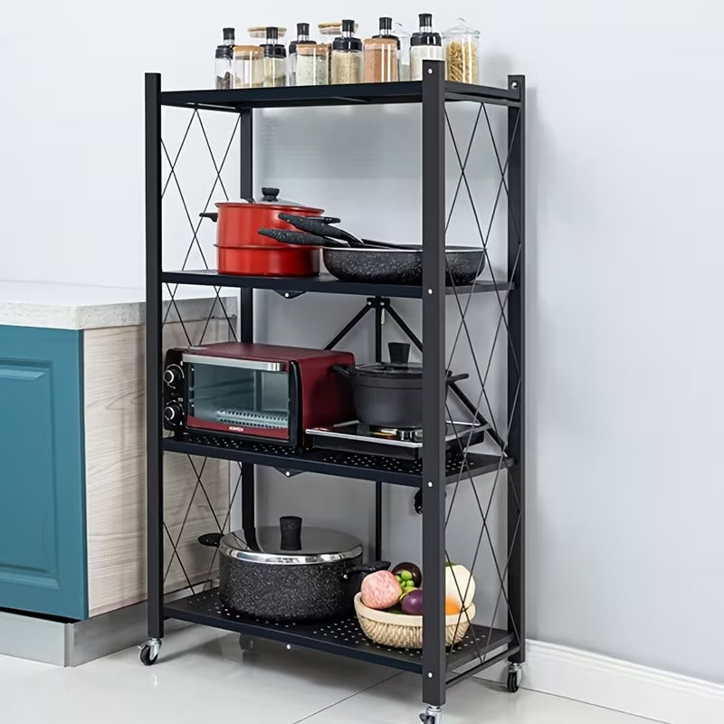 Folding Rolling Storage Shelf
