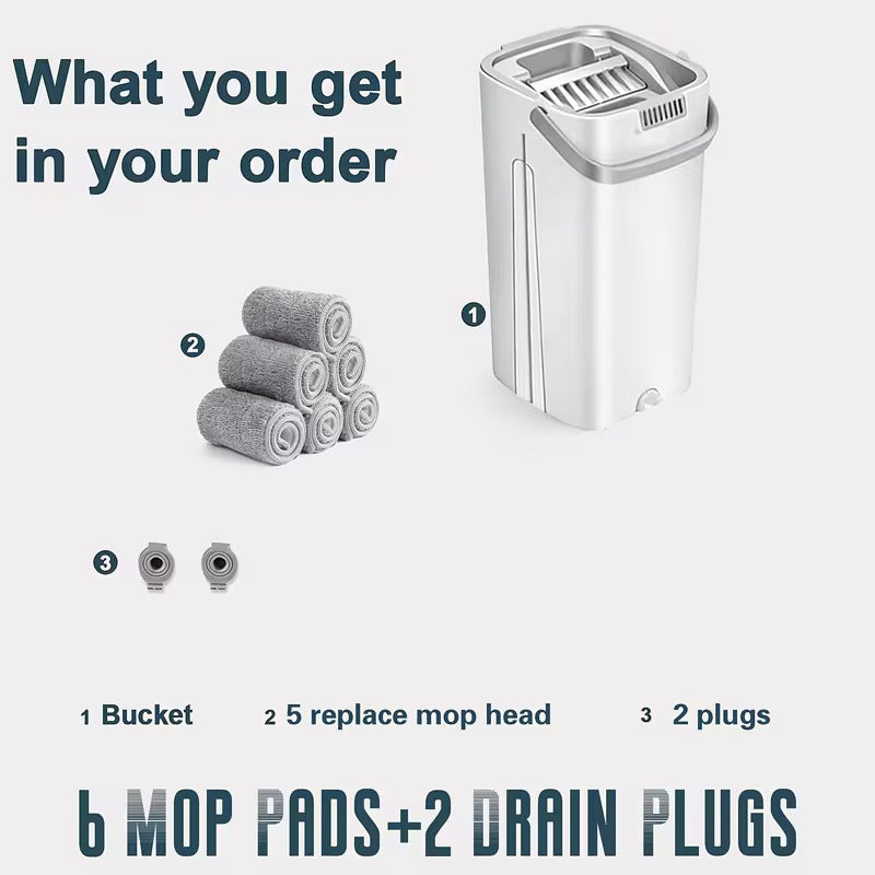 Hands-Free Mop & Bucket Set