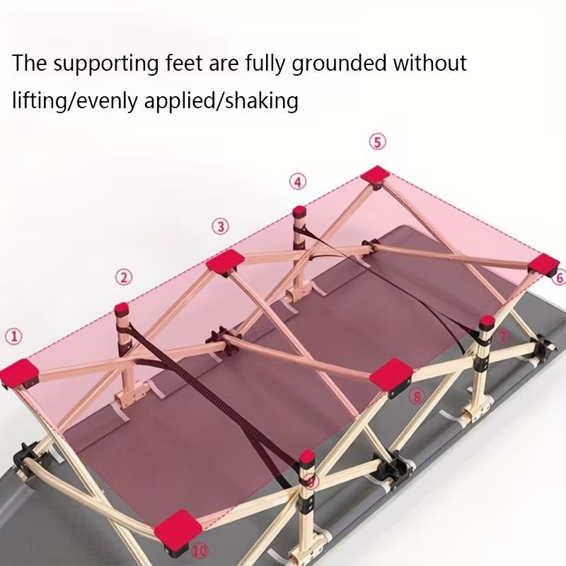 Heavy-Duty Folding Camping Cot