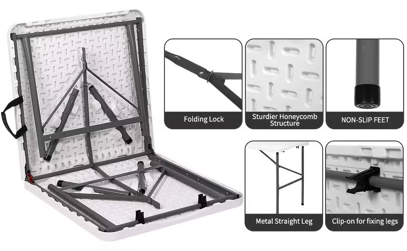 Heavy-Duty Portable Folding Table