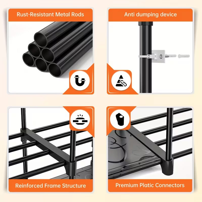 Heavy-Duty Stackable Storage Shelf