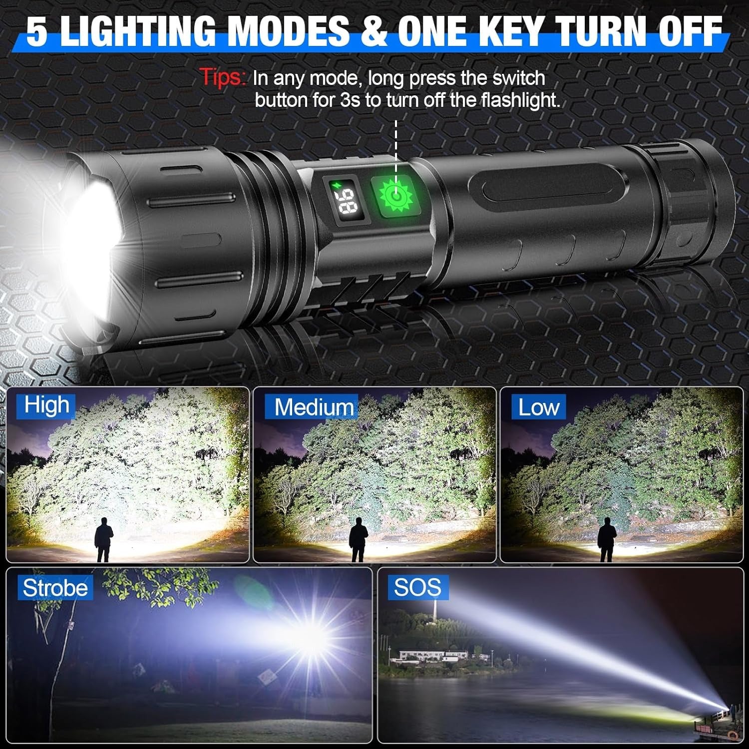 Rechargeable Tactical Flashlight