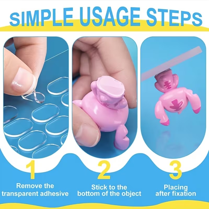 Invisible Removable Adhesive Dots