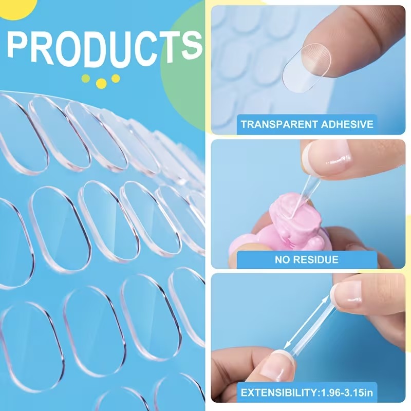 Invisible Removable Adhesive Dots