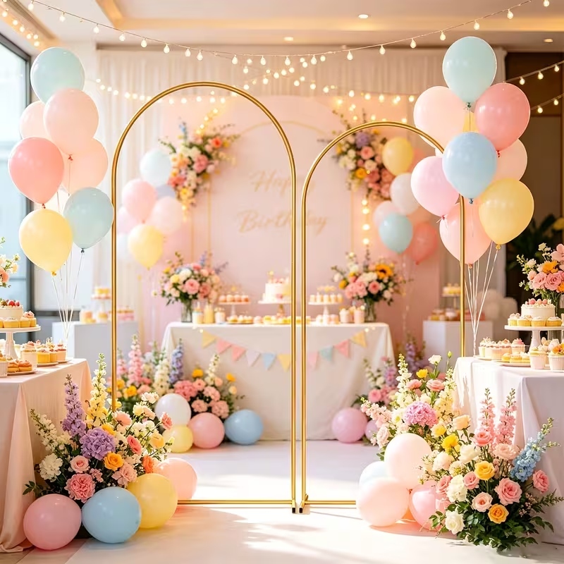 Luxury Double Wedding Arch Set