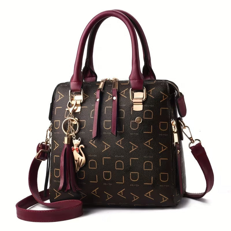 Monogram-Trim Crossbody Bag