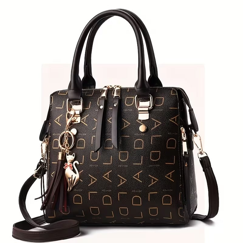Monogram-Trim Crossbody Bag