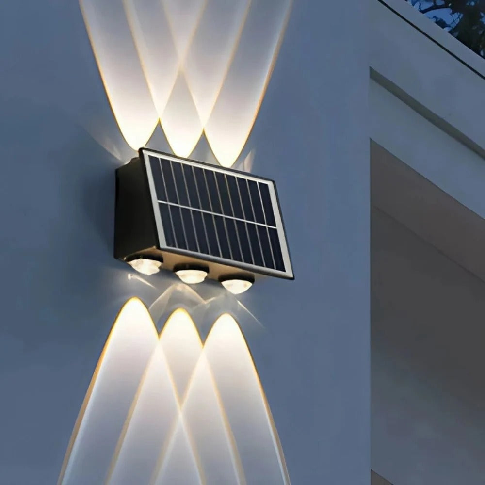 Outdoor Solar Wall Sconce Light