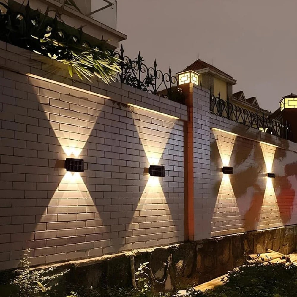 Outdoor Solar Wall Sconce Light