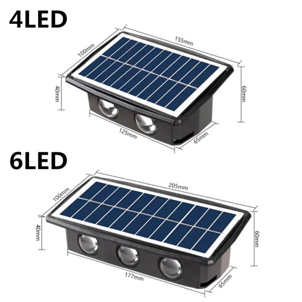 Outdoor Solar Wall Sconce Light