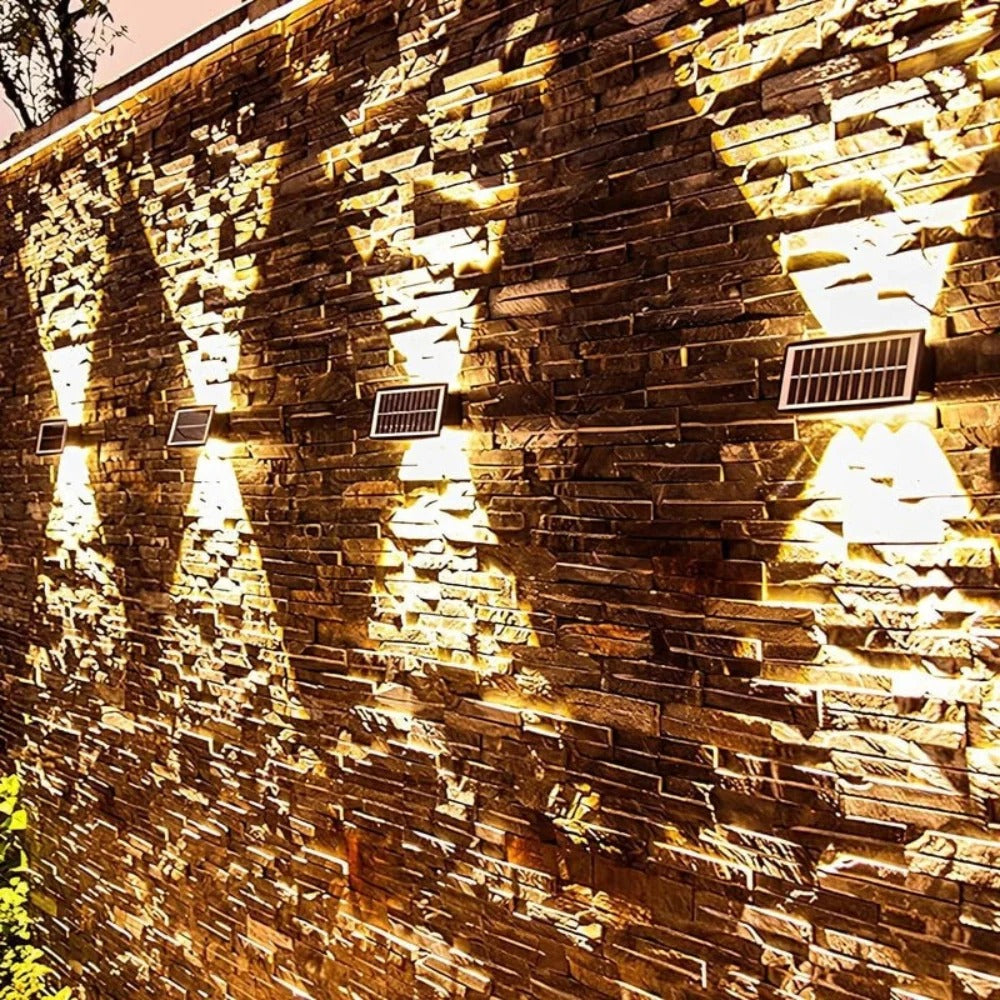 Outdoor Solar Wall Sconce Light