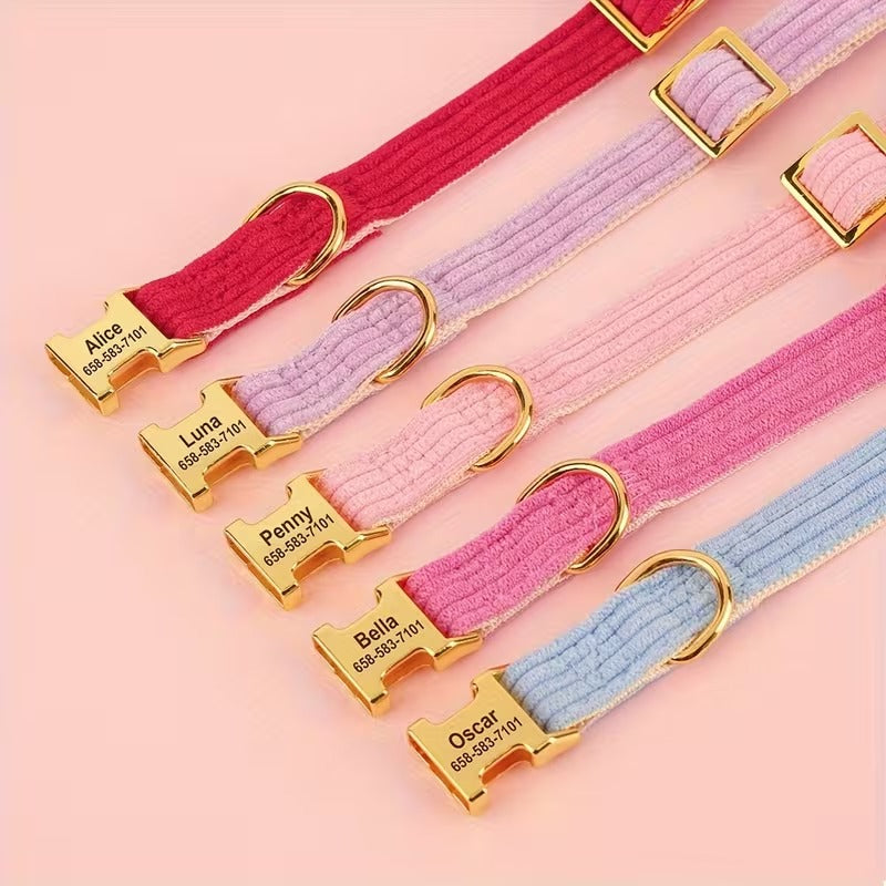 Personalized Bow Dog Collar