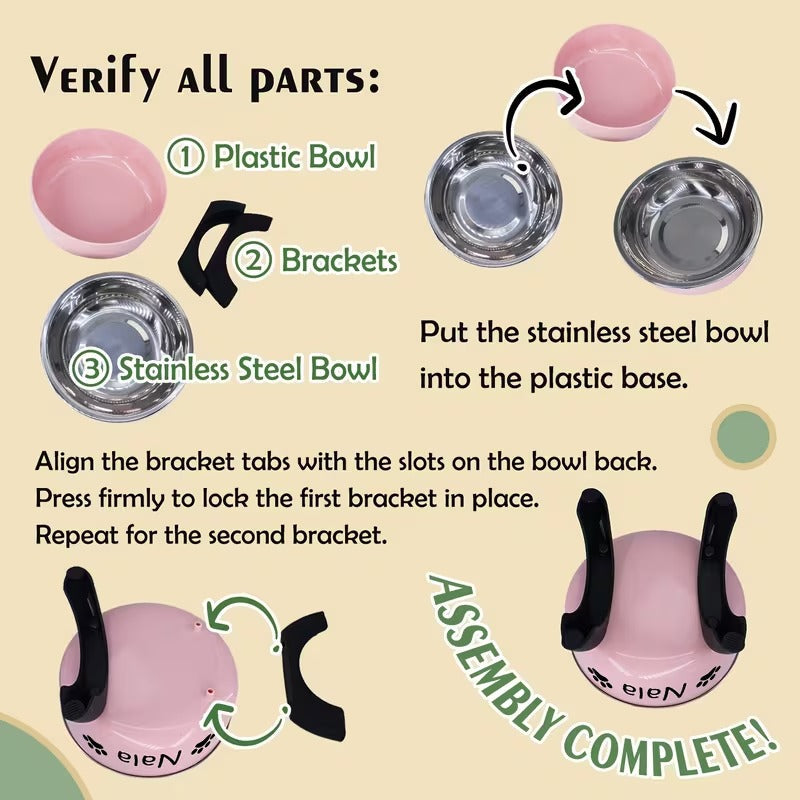 Personalized Elevated Pet Bowl