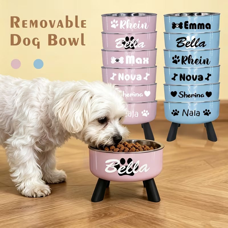Personalized Elevated Pet Bowl
