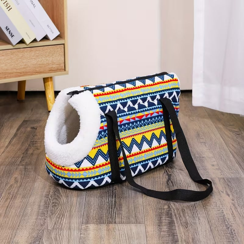 Plush Pet Carrier Tote