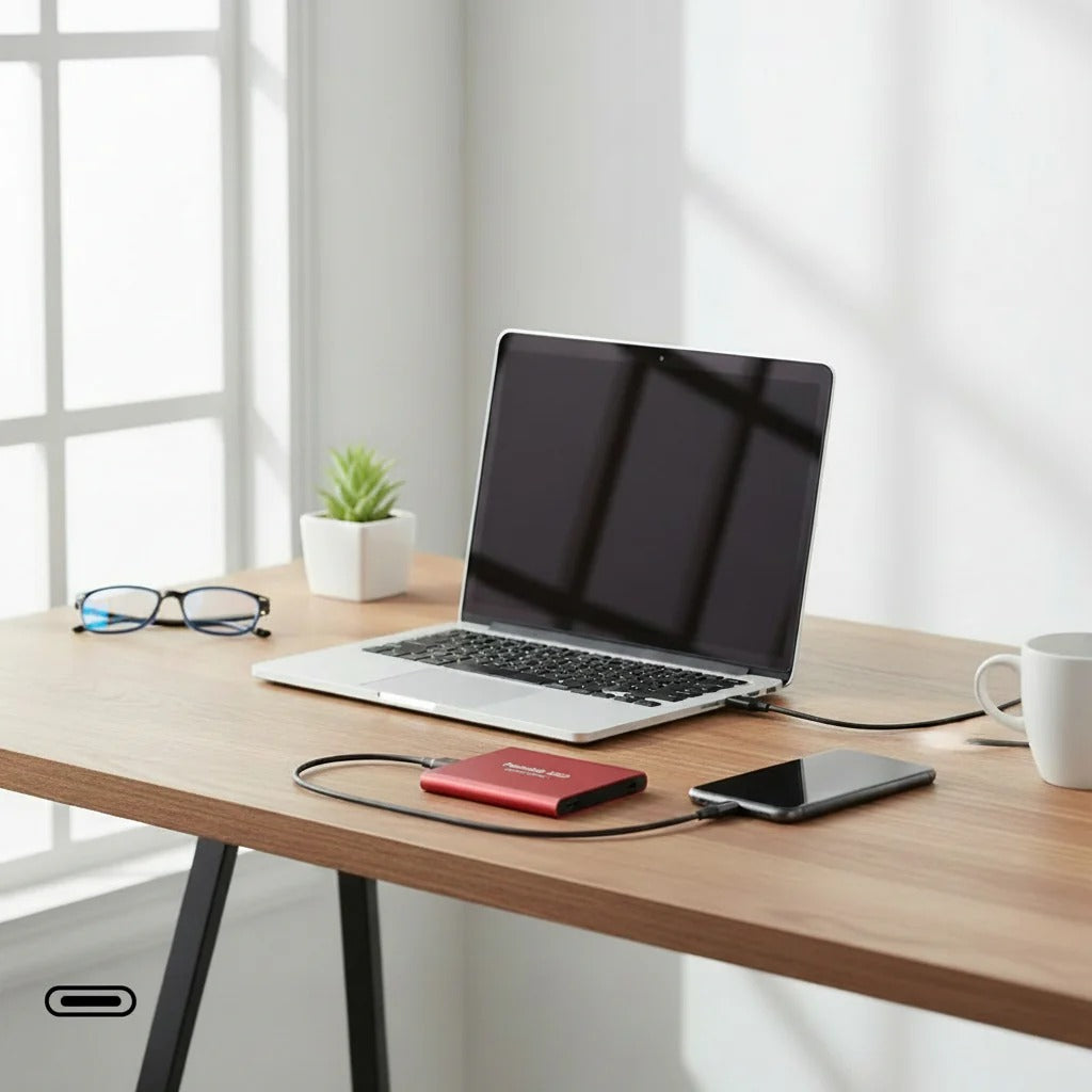 Portable External SSD Drive 128TB