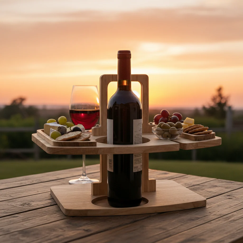 Portable Picnic Wine Table