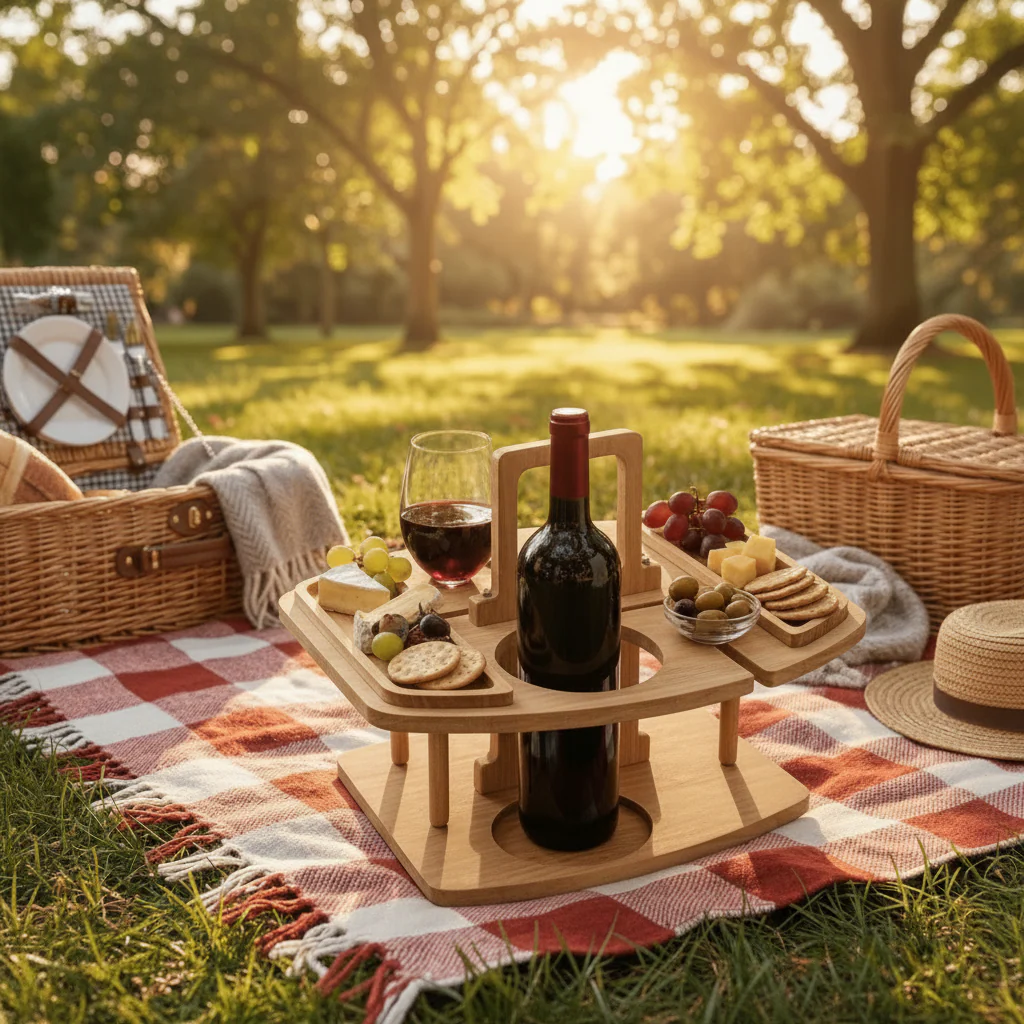 Portable Picnic Wine Table