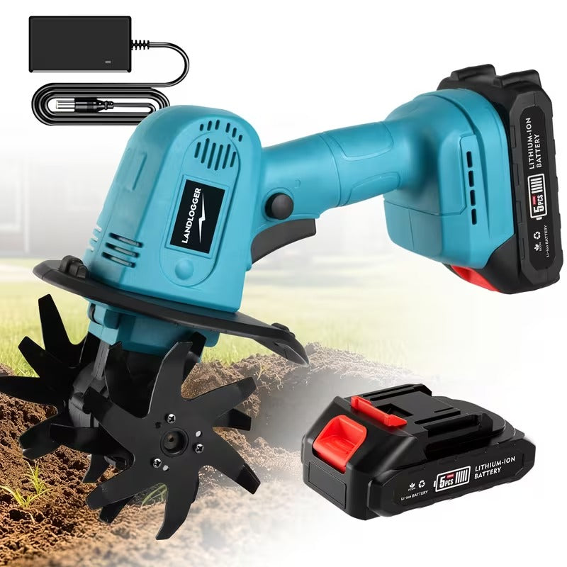 Powerful 20V Cordless Garden Tiller