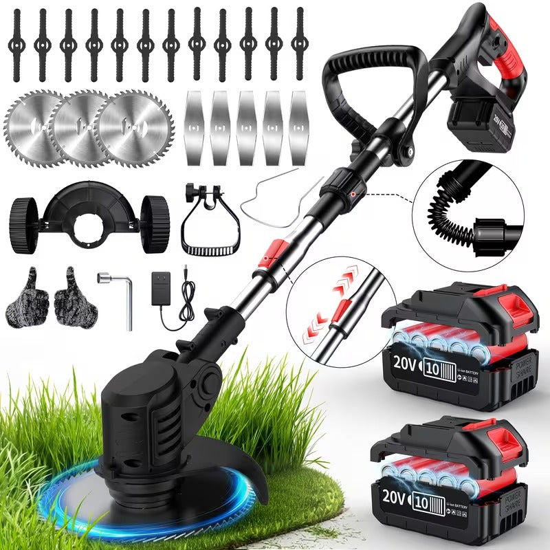 Powerful 3-in-1 Cordless Yard Trimmer
