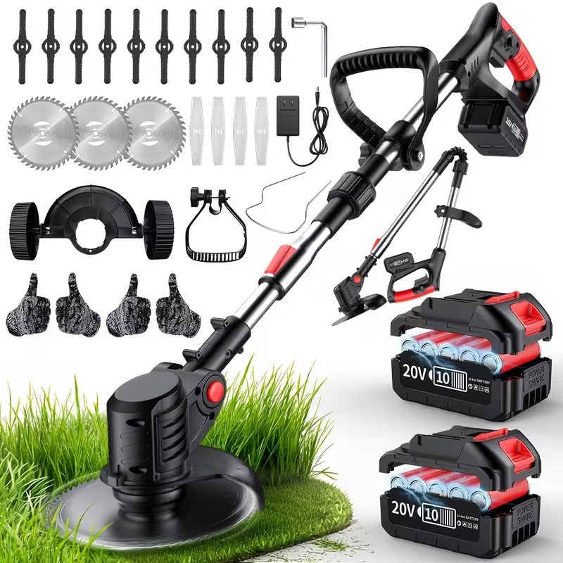 Powerful 3-in-1 Cordless Yard Trimmer